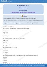 Đề thi học kì 2 Toán 8 - Đề số 3 - Cánh diều